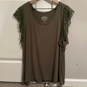 EUC Green Torrid Top
